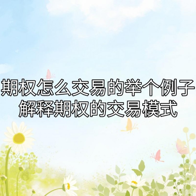 如何進(jìn)行期權(quán)交易？能否解釋期權(quán)的交易模式？