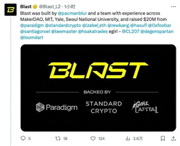 Blast：Blur創(chuàng)始人的顛覆級新作，生息型L2能否擾亂賽道格局？