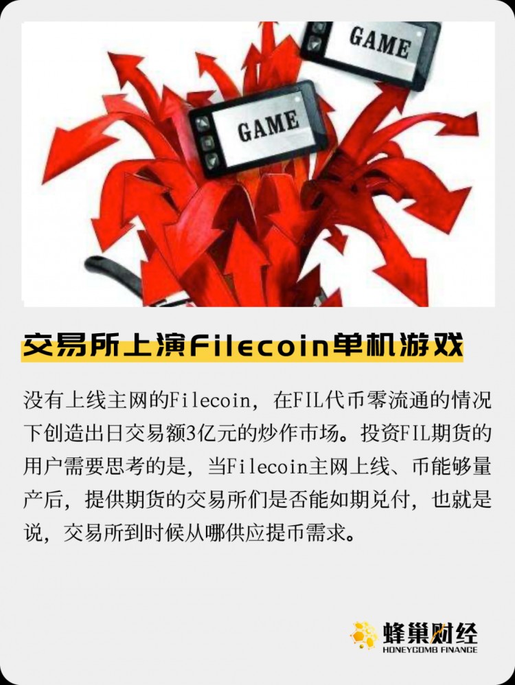 Filecoin單機(jī)游戲在交易所上演